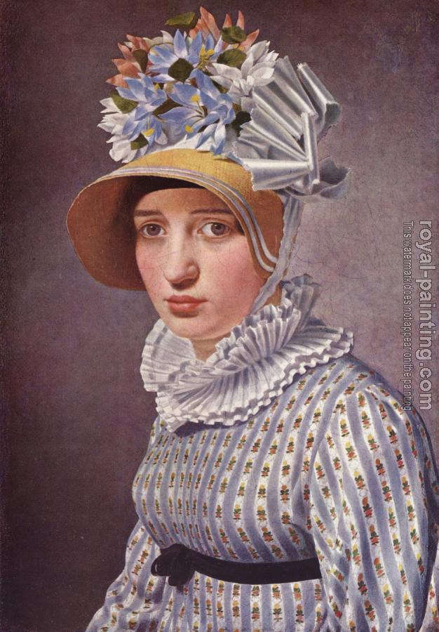 Christoffer Wilhelm Eckersberg : Portrait of Thorvaldsen's Italian mistress, Anna Maria Magnani